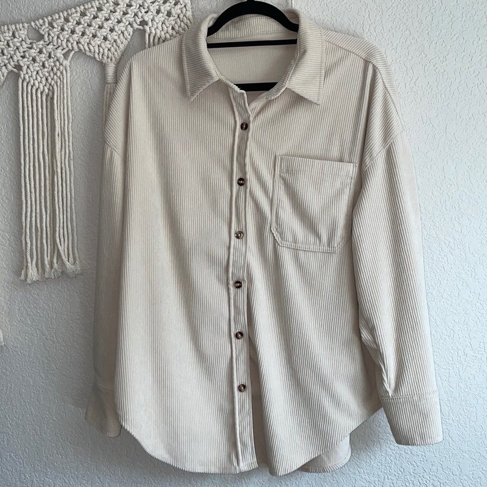 Corduroy Button Down Top - Picture 5 of 11